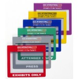 Color Frame Imprinted Badge Holders Horizontal - 1,000 Pack